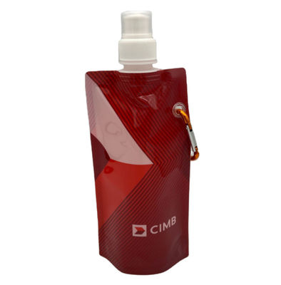Doğa Sporları Katlanabilir Plastik Sıvı Ambalaj Kılıfı 300ML Özel Baskılı