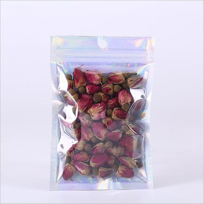 Parlak Holografik Mylar Gıda Ambalajı Kilitli Torba Kılıfı Alüminyum Folyo Metalize