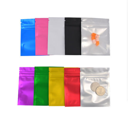 Mylar Mat Zip Açılıp Kapanabilir Plastik Ambalaj Torbası Poşetleri Nem Geçirmez