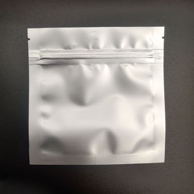 Açılıp Kapanabilir Zip ile Düz Tabanlı AL CPP Gümüş Alüminyum Gıda Ambalaj Torbası Kılıfını Temizle