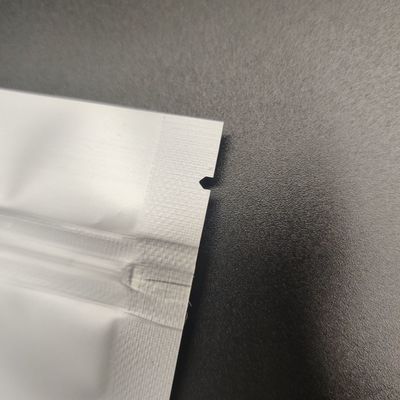 Açılıp Kapanabilir Zip ile Düz Tabanlı AL CPP Gümüş Alüminyum Gıda Ambalaj Torbası Kılıfını Temizle