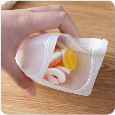 Kilitli Şeffaf Stand Up Plastik Ambalaj Torbası Torbaları Mat Gravür Baskılı