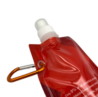 Doğa Sporları Katlanabilir Plastik Sıvı Ambalaj Kılıfı 300ML Özel Baskılı