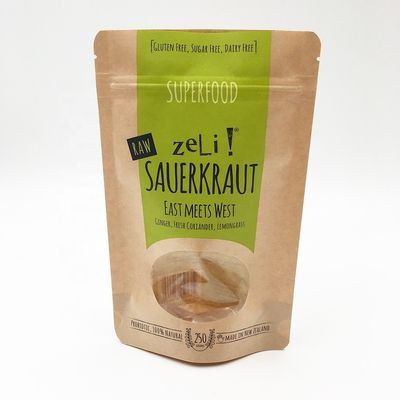 Çevre Dostu Kraft Kağıt Kilitli Torbalar 12 OZ Düz Tabanlı Kraft Kahve Torbaları, Vanalı