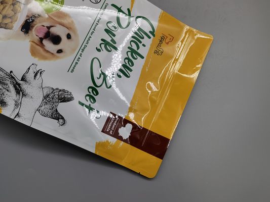 0.36mm Kalın Alüminyum Folyo Esnek Pet Gıda Ambalaj Torbası Düz ​​Alt tarafı Körüklü