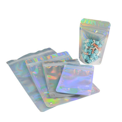 Alüminyum Folyo Geri Zip Kilit Stand Up Kılıfı 20 * 30cm Plastik Fermuarlı Çanta Ambalajı