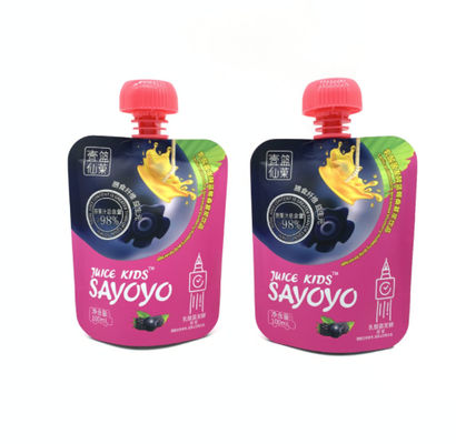 Özel Baskı Renkli Suyu Sıvı Paketleme Torbası Çantaları VMPET 200ml Boyut