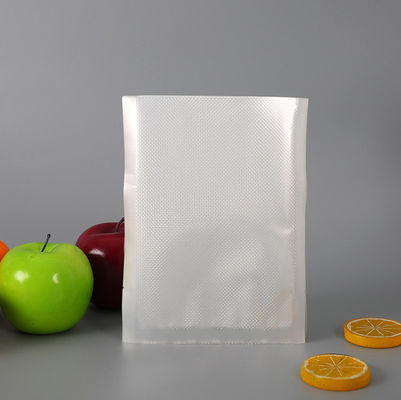 Gıda Tasarrufu Depolama için Baskılı Şeffaf Kabartmalı Vakum Paketleme Torbası Gravür