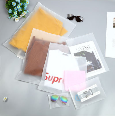 Giysi Nem Geçirmez için İpek Serigrafi PVC PE Plastik Zip Kilit Torbaları