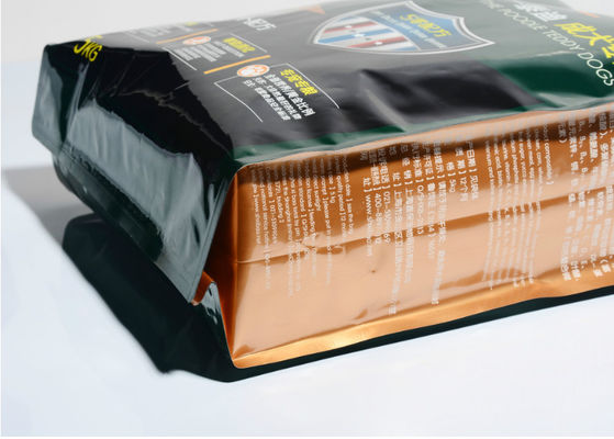 Plastik Köpek Tedavisi Pet Gıda Ambalaj Torbaları 5kg 10kg Kapasiteli Kaydırıcı Zip Kilidi ile