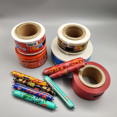 Özel Baskılı Ambalaj Rulo Sosis 80Mpa PVDC Kaplı Film 40-60um