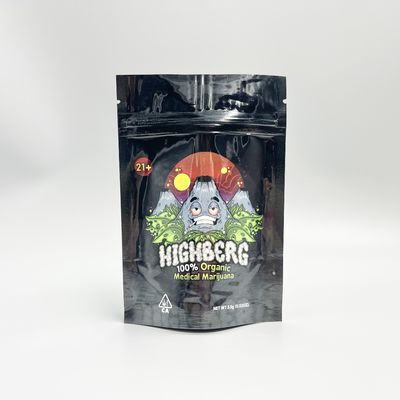 Özel Baskı CBD Tomurcukları Alüminyum Folyo Stand Up Kılıfı 160mic 320mic