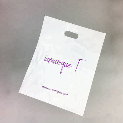 Plastik Saplı ambalaj Torbası Kalıp Kesim Torbası Kendi logolu Alışveriş Çantası