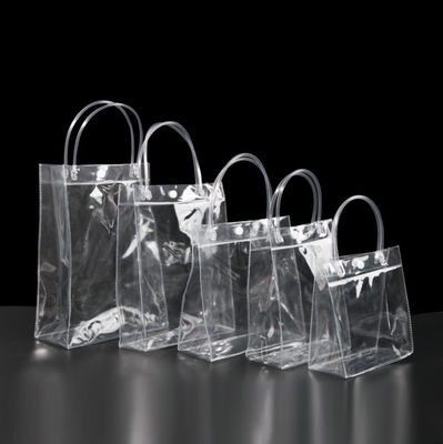 özel baskılı logo sapı Saydam Plastik PE Alışveriş Çantası
