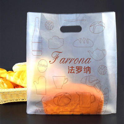 Buzlu Kalıp Kesim Kolu Ekmek için Plastik PE Yan Köşebent Torbası Çıkarma Torbası