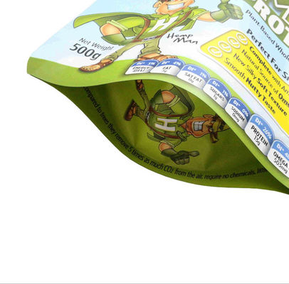 Protein Tozu İçin Alüminize Folyo Plastik Stand Up Fermuar Kılıfı