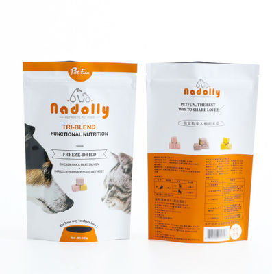 Kedi Köpek Maması İçin Dijital Baskı 1lb Açılıp Kapanabilir Stand Up Mylar Çantalar