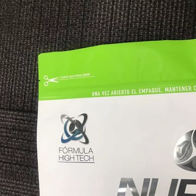 Büyük Ağırlık Gravür Baskı 20kg Köpek Maması Paketleme Torbaları, Slayt Düğmeli Fermuarlı