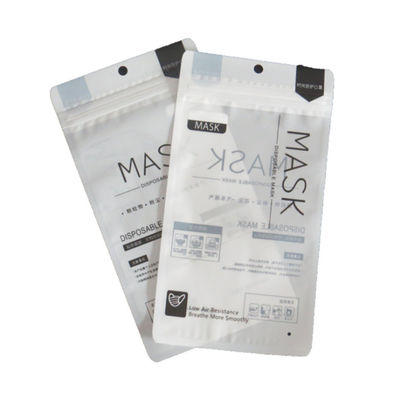 Şeffaf Tek Kullanımlık Yüz Maskesi Plastik Fermuarlı Kese Yeniden Kullanılabilir