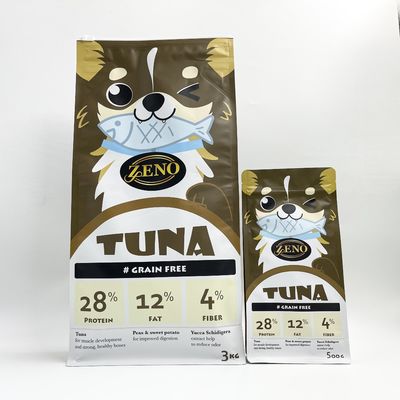Alüminyum Folyo Esnek Köpek Kedi Kuşları Pet İçin Gıda Ambalaj Torbaları 3KG Besler
