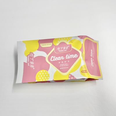 CMYK Baskılı Lady'S Hijyenik Peçete Alüminyum Folyo Çıkartmalı Çanta