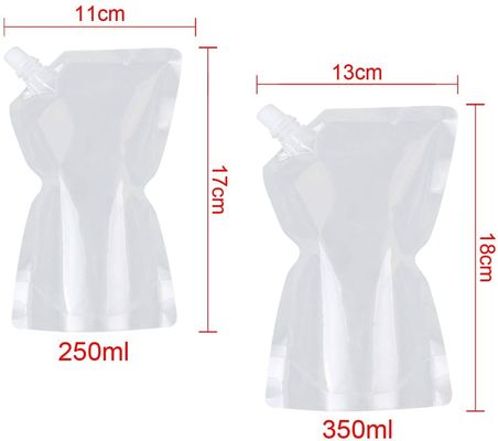 300 Mikron Bacalı Plastik Suyu İçecek Torbası Torbalar Gravür Baskı