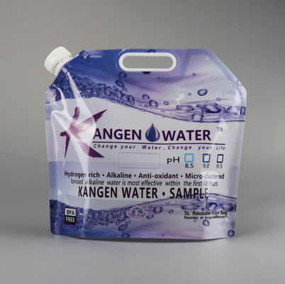 Gravür Baskı PET 5L Ayı Plastik Sıvı Torbalar Koku Korumalı