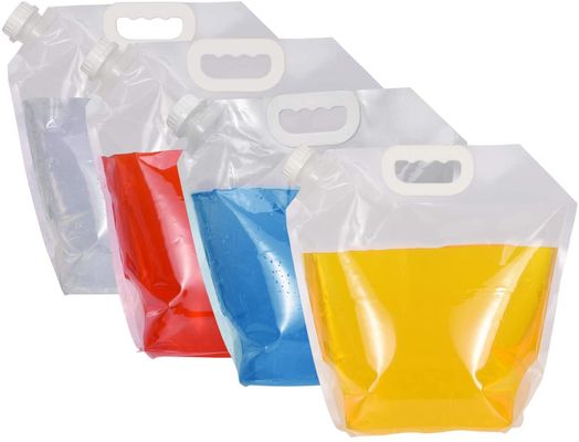 Gravür Baskı PET 5L Ayı Plastik Sıvı Torbalar Koku Korumalı